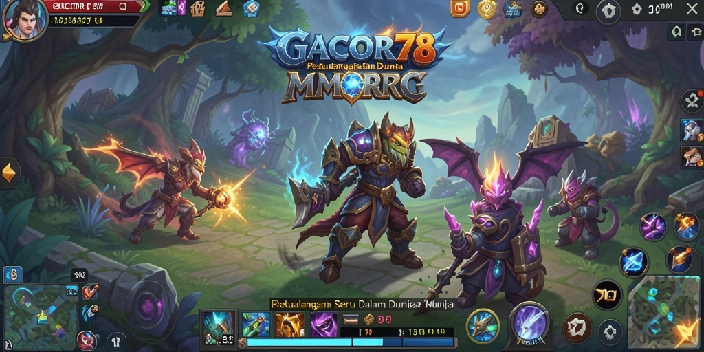 Tampilan gameplay GACOR78 yang mendebarkan di dunia MMORPG.