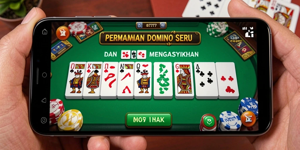 Screenshot gameplay GF777 dengan tampilan seru permainan Domino.