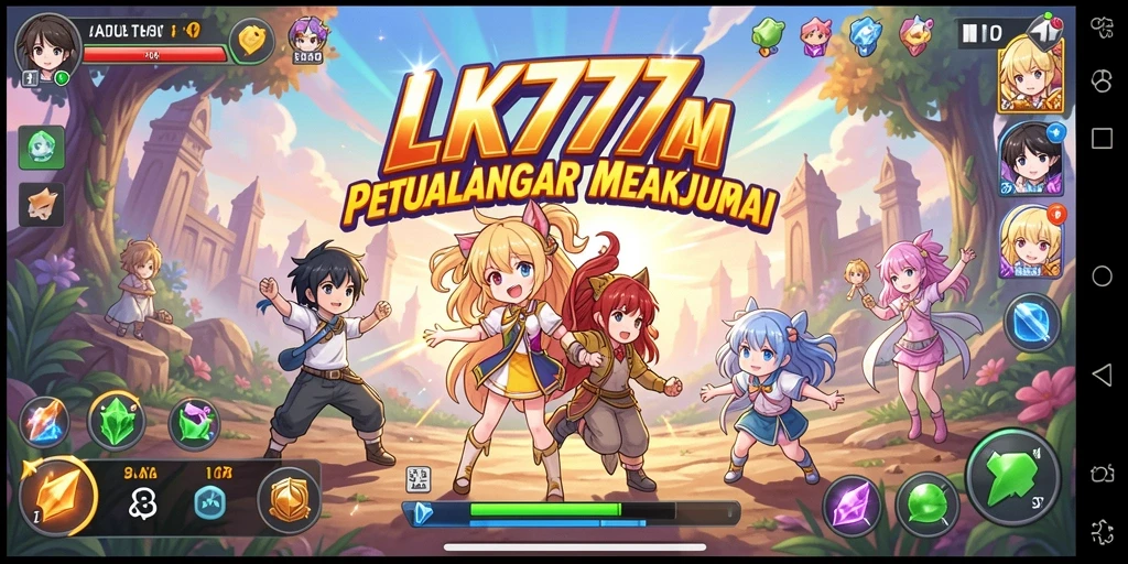 Gameplay yang memukau dengan karakter anime yang penuh warna.
