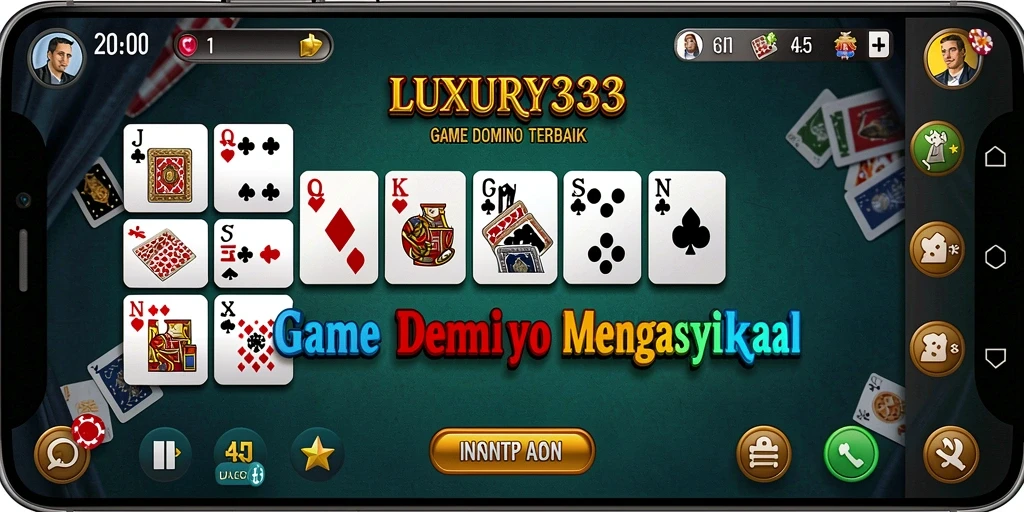 Gameplay seru LUXURY333 dalam permainan Domino yang kompetitif.