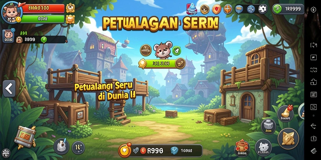 Tampilan screenshot RR999 menampilkan gameplay yang santai dan menarik.
