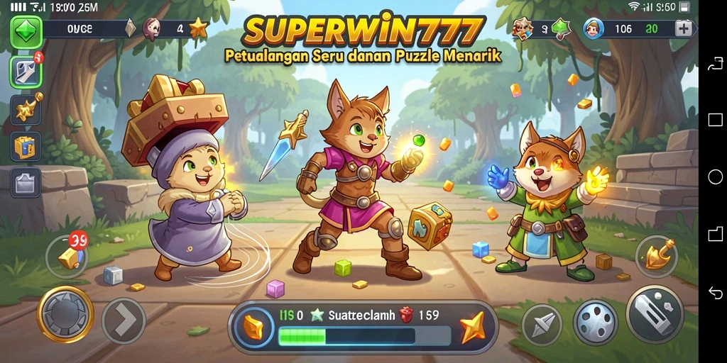 Tampilan gameplay SUPERWIN777 dengan teka-teki yang menarik.